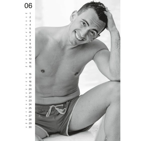 Nude men's calendar - 2025 (10pcs)