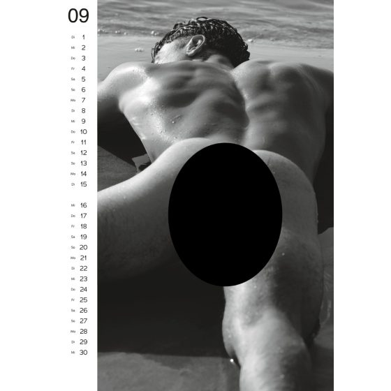 Nude men's calendar - 2025 (10pcs)