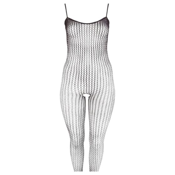 / NO:XQSE - Open Net Bodysuit (Black)