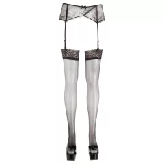 Cottelli - Lace Stockings (Black) - 5/XXL