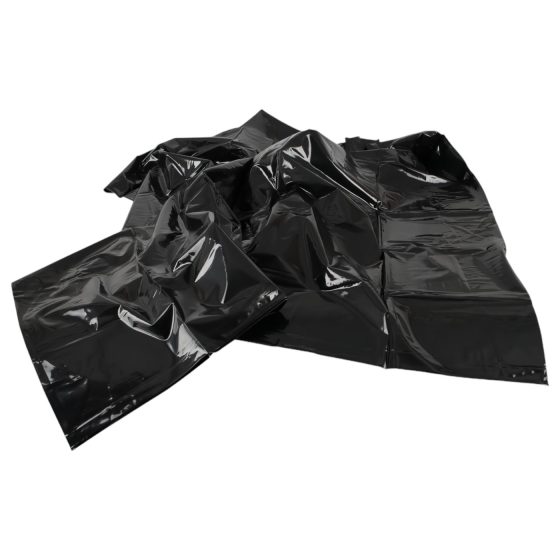 Black Vinyl Bedding Set - 135x200cm
