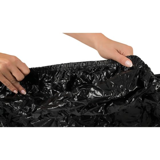 Vinyl Fitted Sheet - 220x220cm (Black)