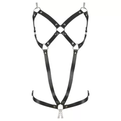 ZADO - Black Leather Chain Harness Body (S-L)