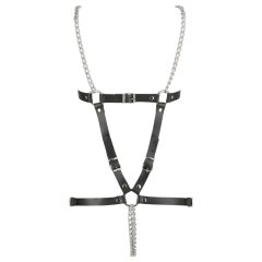 ZADO - Black Leather Chain Harness Body (S-L)