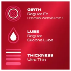 Durex Feel Ultra Thin - Ultra Realistic Condoms (Pack of 10)