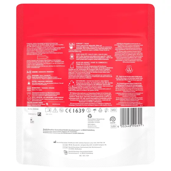 Durex - extra thin condoms (40 pcs)