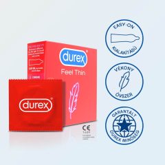 Durex Feel Thin - lifelike feeling condom (3pcs)