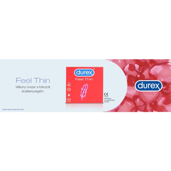 Durex Feel Thin - lifelike feeling condom (3pcs)