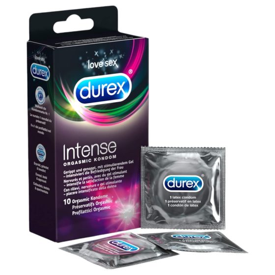 Durex Intense Ribbed & Dotted Condoms (10 Pack)
