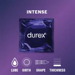 Durex Intense - Ribbed & Dotted Condoms (10 pack)