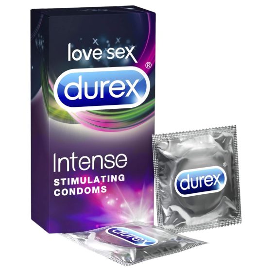 Durex Intense Ribbed & Dotted Condoms (10 Pack)