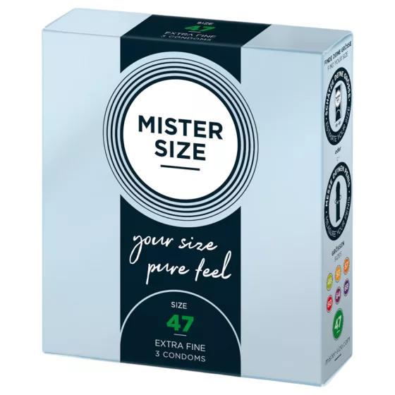 Mister Size Thin Condom - 47mm (Pack of 3)