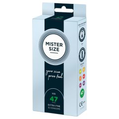 Mister Size Thin Condoms - 47mm (Pack of 10)