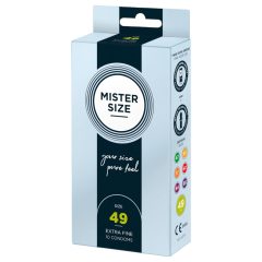 Mister Size Ultra-Thin Condoms - 49mm (Pack of 10)