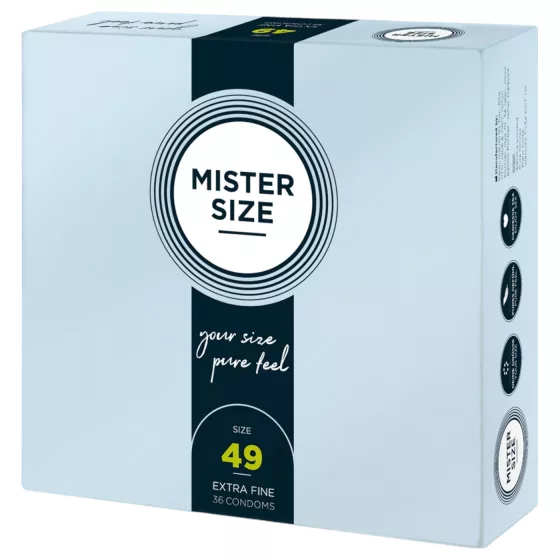 Mister Size Ultra-Thin Condoms - 49mm (Pack of 36)