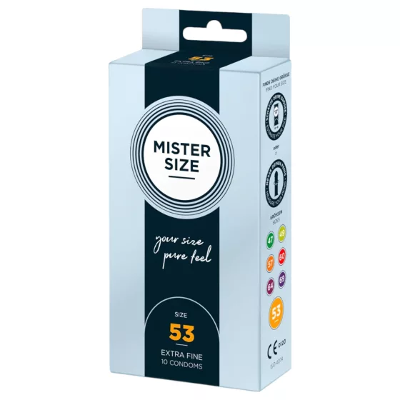 Mister Size Thin Condoms - 53mm (Pack of 10)