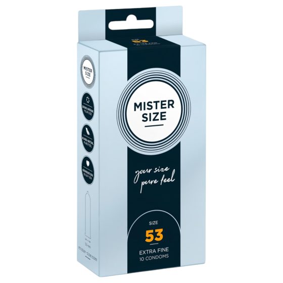 Mister Size Thin Condoms - 53mm (Pack of 10)