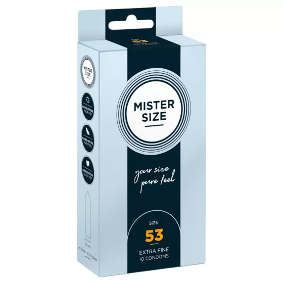 Mister Size Thin Condoms - 53mm (Pack of 10)