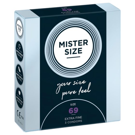 Mister Size Ultra-Thin Condoms - 69mm (Pack of 3)
