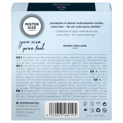 Mister Size Ultra-Thin Condoms - 69mm (Pack of 3)