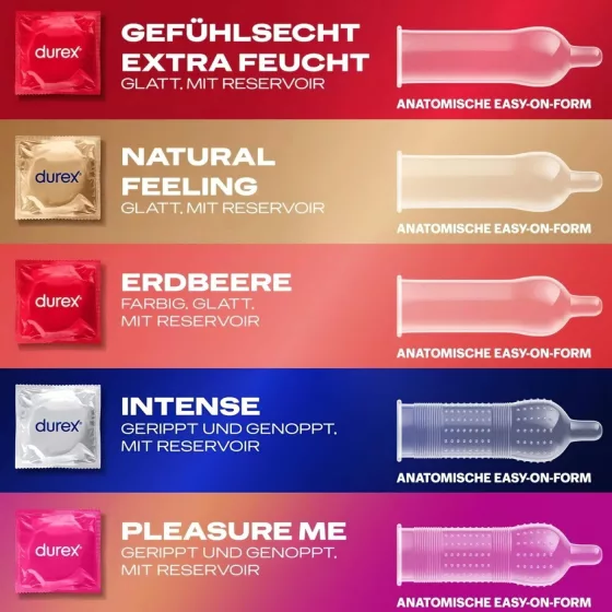 Durex Love Mix - Condom Variety Pack (40 Pieces)