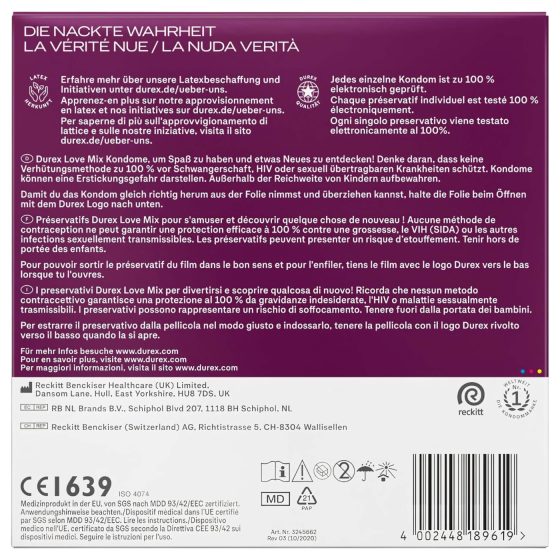 Durex Love Mix - Condom Pack (40 pcs)