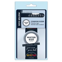 Mister Size Condom Test Pack with Size Guide - 3 Pieces