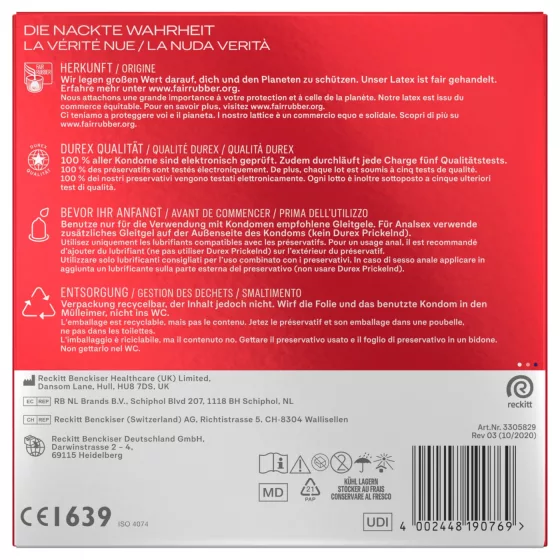 Durex - XXL Condoms (30 pcs)