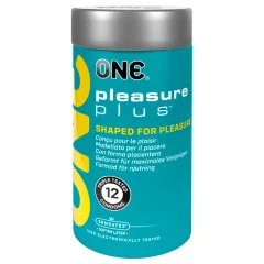 ONE Pleasure Plus - Ribbed Condoms (12 Pack)
