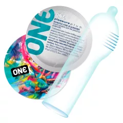 ONE Pleasure Plus - Ribbed Condoms (12 Pack)