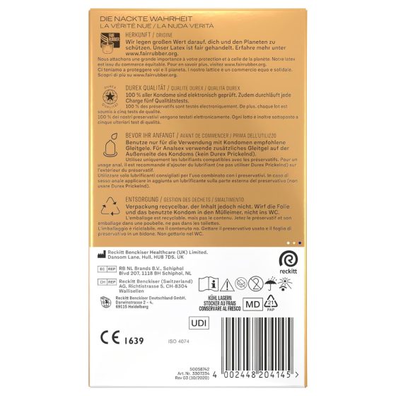 Durex Intimate - Ultra Thin Condoms (10 Pack)