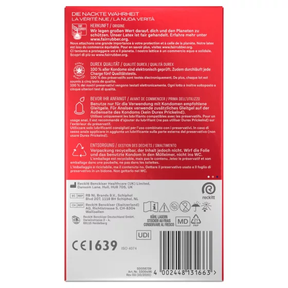 Durex - ultra thin condoms (10 pcs)