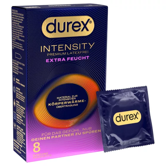 Durex Intensity - extra lubricated latex‑free condoms (8 pcs)