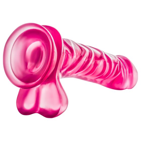 B Yours - dildo with balls - 20 cm (pink)