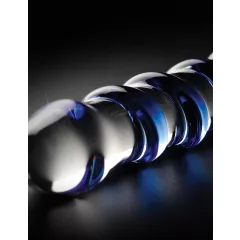 Icicles No. 5 - Spiral Glass Dildo (Clear-Blue)