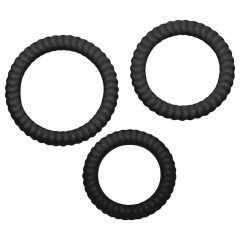 You2Toys - Lust Trio Penis Rings - Black