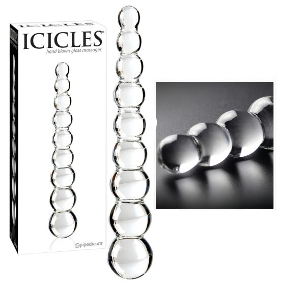 Icicles No. 2 - Crystal Glass Pleasure Sphere (Clear)