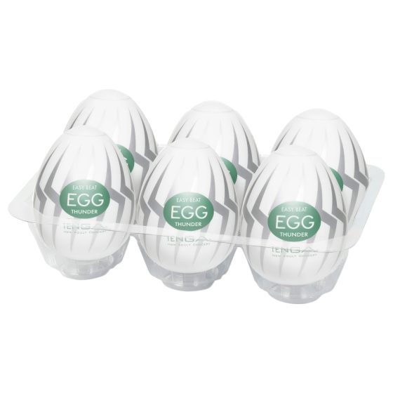 TENGA Egg Thunder - Egg-Shaped Male Masturbator (6-Pack)