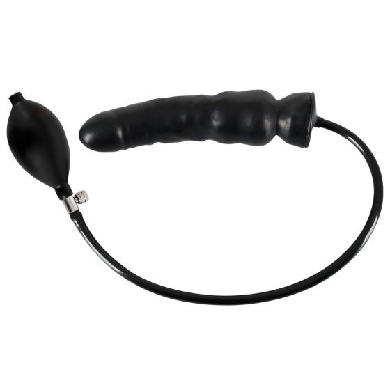 LATEX - Inflatable Dildo (Black)