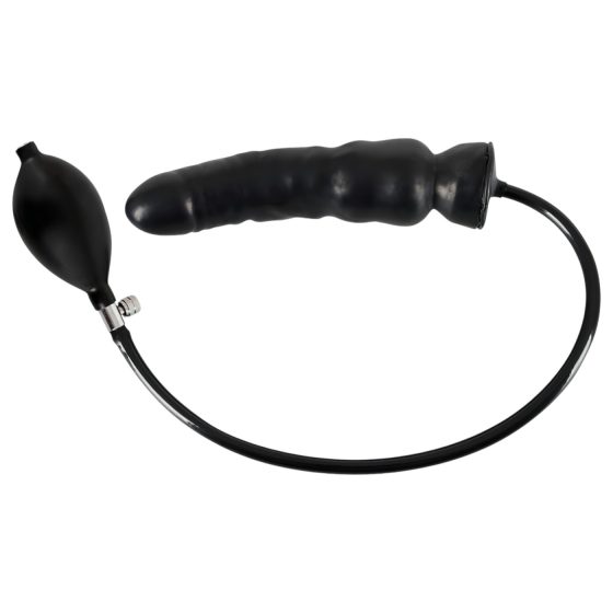 LATEX - Inflatable Dildo (Black)