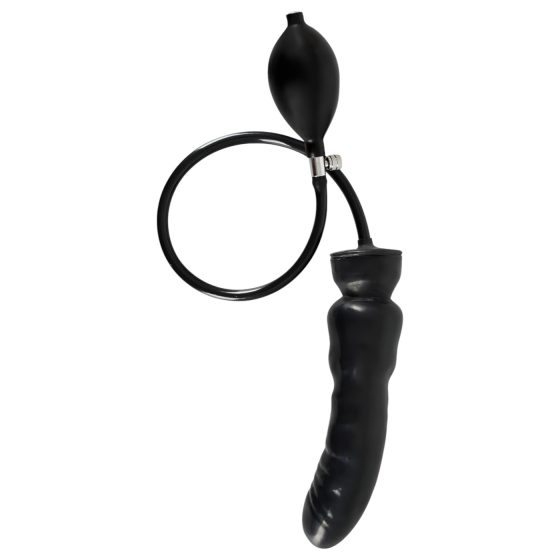 LATEX - Inflatable Dildo (Black)