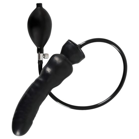 LATEX - Inflatable Dildo (Black)
