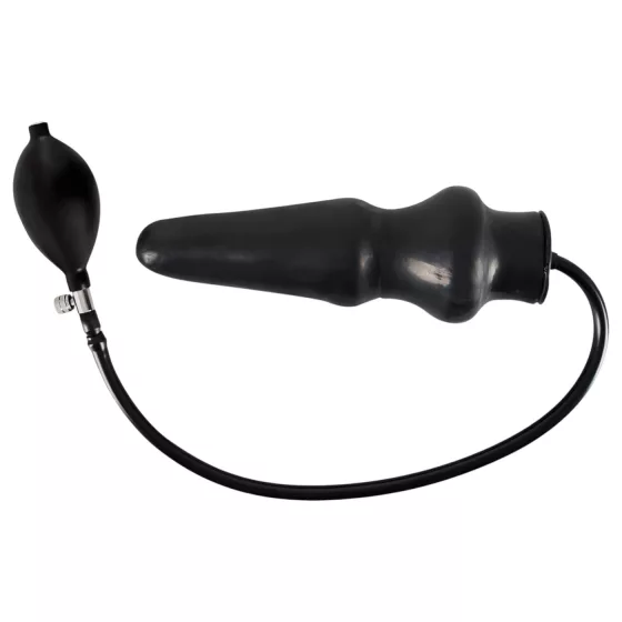 Late X inflatable large anal plug (black)