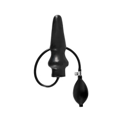 LATEX - Inflatable Large Anal Plug (Black)