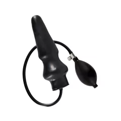 LATEX - Inflatable Large Anal Plug (Black)