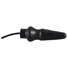LATEX - Inflatable Large Anal Plug (Black)
