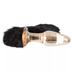You2Toys - glass anal plug with cat tail
