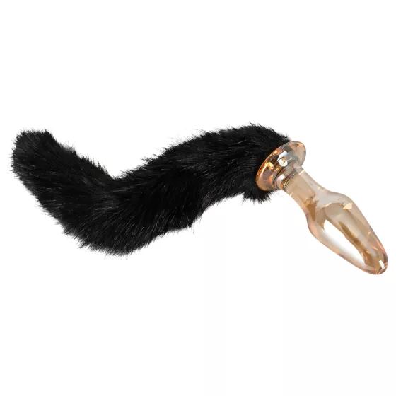 You2Toys - glass anal plug with cat tail