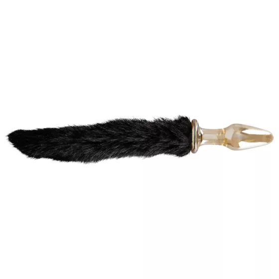 You2Toys - glass anal plug with cat tail