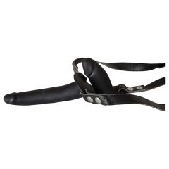 You2Toys - Black Silicone Strap-On Duo Dildo